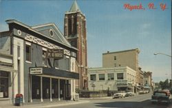 Nyack, NY - Tappan Zee Playhouse, Helen Hayes, Church Tower Postcard