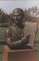 Sequoyah Bust, American Indian Hall of Fame Postcard