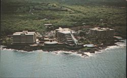 The spectacular KONA HILTON on the Orchid Isle of Hawaii Postcard