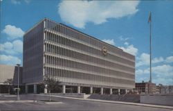 United States Post Office, Houston Civic Center Postcard