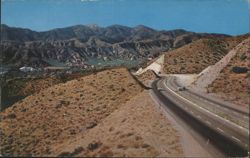 El Cajon Pass, US Highway 66, Southern California Postcard