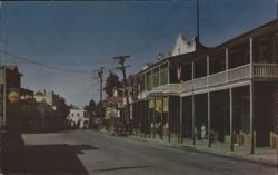 Jamestown, CA 'Jimtown' Main Street, Bret Harte Stories Postcard