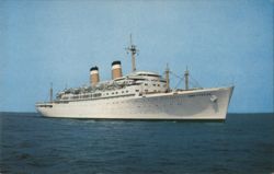 S.S. Constitution American Export Lines Ocean Liner Postcard