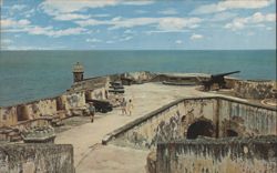 Fortress El Morro, San Juan harbor, Puerto Rico Postcard