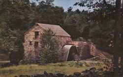 Wayside Inn Grist Mill, Henry Ford Restoration, South Sudbury Postcard