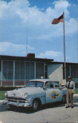 Delaware Memorial Bridge Police Patrol Car Officer Postcard