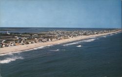 Aerial View Fenwick Island Beach, Atlantic Ocean Postcard