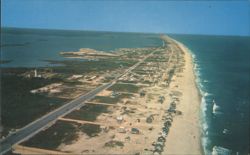 Fenwick Island looking north along Delaware coast Postcard