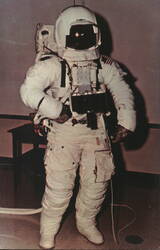 Apollo Extravehicular Mobility Unit (EMU) Space Suit Postcard