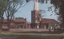 Old Academy and Immanuel Church, New Castle, DE Postcard