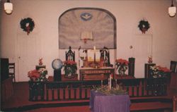 Mt. Lebanon United Methodist Church Interior Postcard