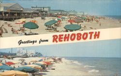 Greetings from Rehoboth Beach, Delaware Postcard