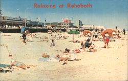 Relaxing at Rehoboth Beach Postcard