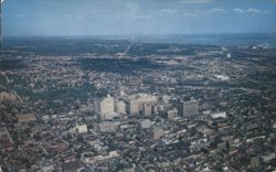 Aerial View of Wilmington, Delaware Postcard