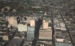 Aerial View Looking West, Wilmington, Delaware Postcard