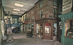 Castle Museum, York: Half Moon Court Exhibit Postcard