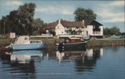 The Ferry Boat Inn, Holywell, River Great Ouse Postcard