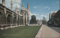 King's Parade, King's College Chapel, Cambridge Postcard