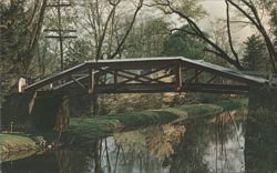 Delaware Canal Bridge, Bucks County, PA Postcard