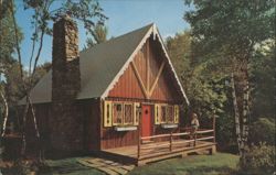 The Swiss Boyne Log Home by Steve Bahnick Postcard