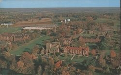 Aerial view of Campus, Grove City College, Grove City, PA Postcard
