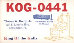 KOG-0441 King Of the Gully CB Radio QSL Card Postcard