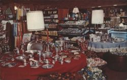 EMBERS GIFT SHOP Interior, Quality Inn, Carlisle, PA Postcard