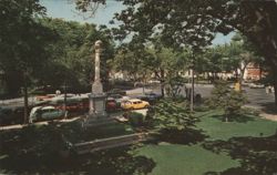 Public Square, Civil War Monument, Carlisle Postcard