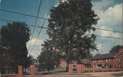 Grove City College Entrance & President's Home Postcard