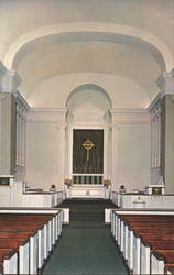 Chancel, Allison Methodist Church, Dickinson College Chapel Postcard