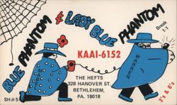 Blue Phantom & Lady Blue Phantom CB QSL Card Postcard