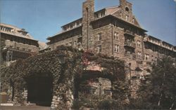 Main Entrance to East Wing of 'The Inn' at Buck Hill Falls Postcard