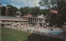 Bedford Springs Hotel, Swimming Pool, Bedford, PA Postcard