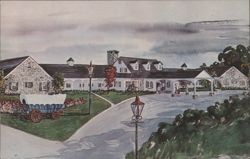Conestoga Motor Inn - Lancaster, PA - Watercolor Art Postcard