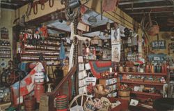 Hentown Country Store Peddler's Village Interior Postcard