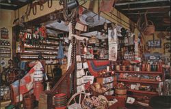 Hentown Country Store Peddler's Village Interior Postcard