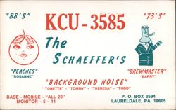 KCU-3585 The SCHAEFFER'S, Peaches & Brewmaster Postcard