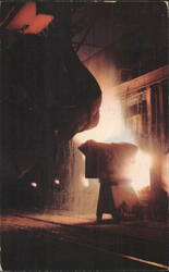 Open-Hearth Furnace, U. S. Steel Homestead District Works Postcard