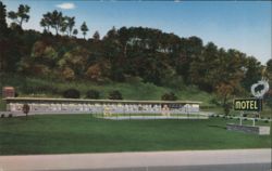 Buffalo Ranch Motel, Lock Haven, PA - Route 220 Postcard