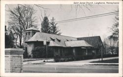 Saint James Church, Langhorne, Pennsylvania Postcard