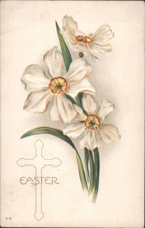 Easter Daffodils with Cross & 'EASTER' Text Crosses