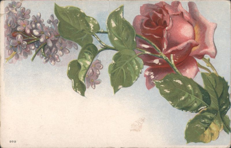 Rose and Lilacs Floral Arrangement Flowers