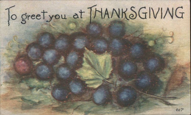 Thanksgiving Grapes with Leaf, Asher Publishing Co.