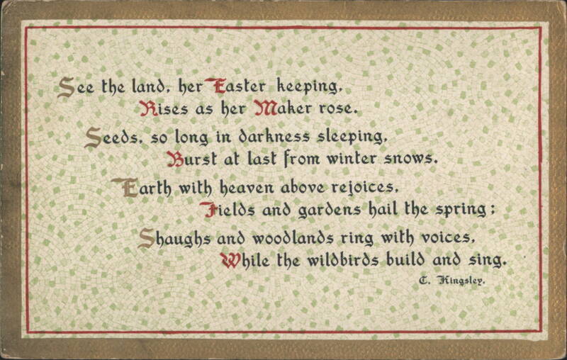 Easter and Spring Poem by Charles Kingsley