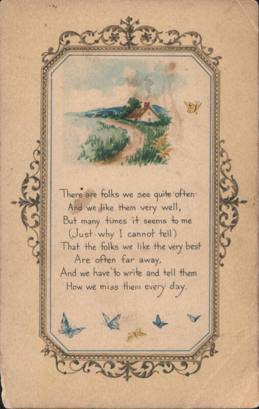 Sentimental Poem about Missing Loved Ones with Countryside Scene