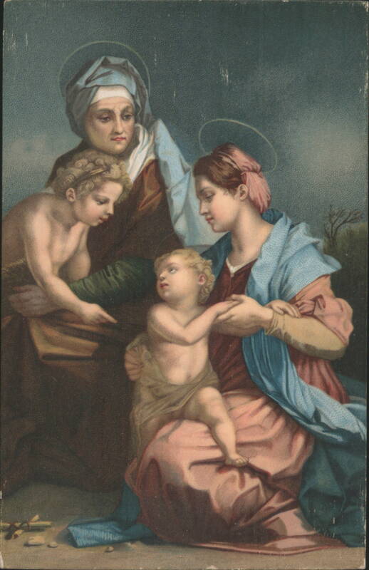 Holy Family with Saint Anne, Virgin Mary & Infant Jesus by Andrea del Sarto