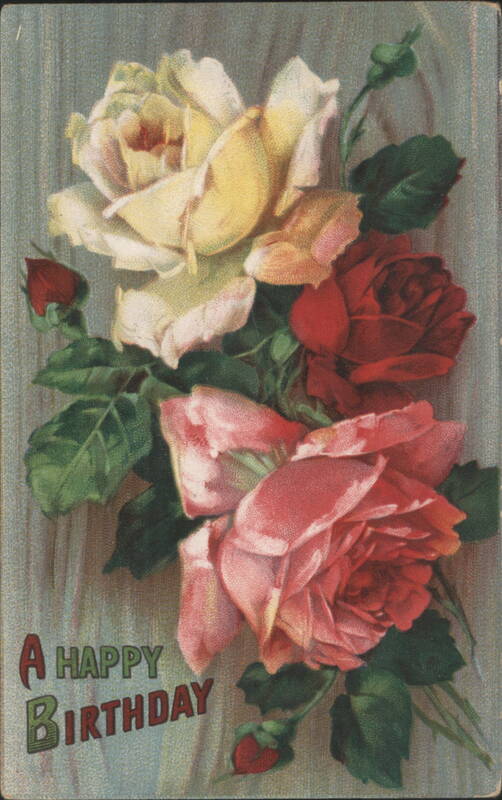 A Happy Birthday Roses Bouquet Flowers