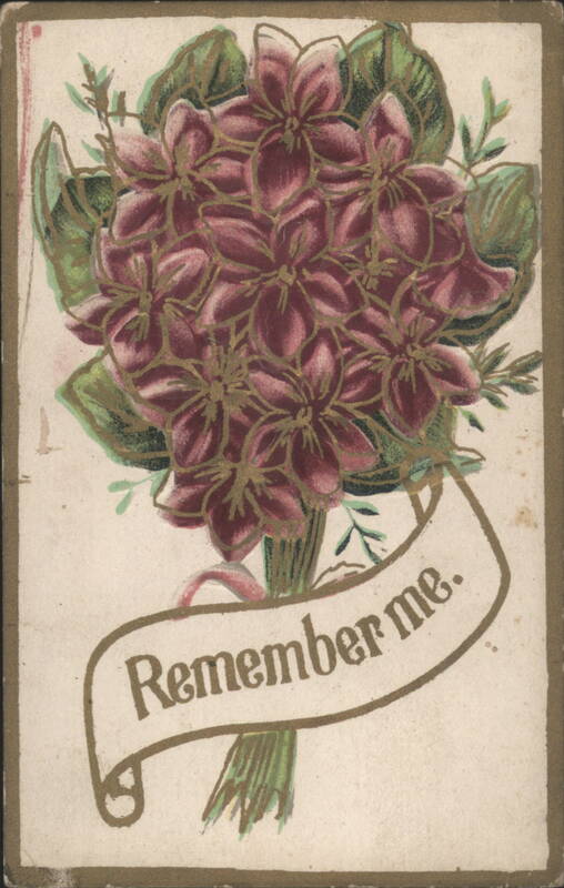 'Remember me.' Bouquet of Red Flowers
