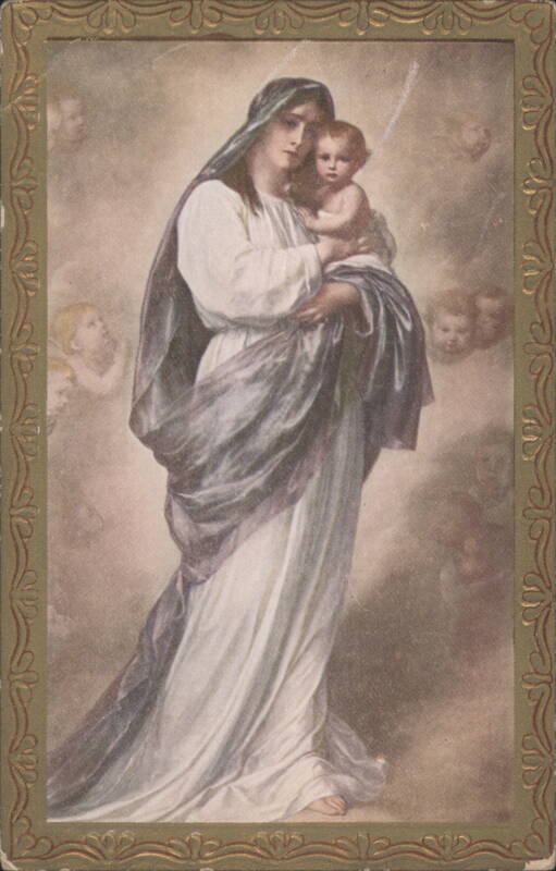 Madonna and Child with Cherubs, Religious Art
