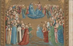 Coronation of the Virgin Mary by Fra Angelico, Florence Postcard